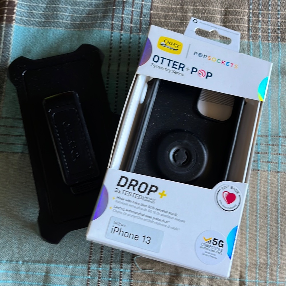 (New) Ottorbox with Popsocket - Symmetry Series (iPhone 13)